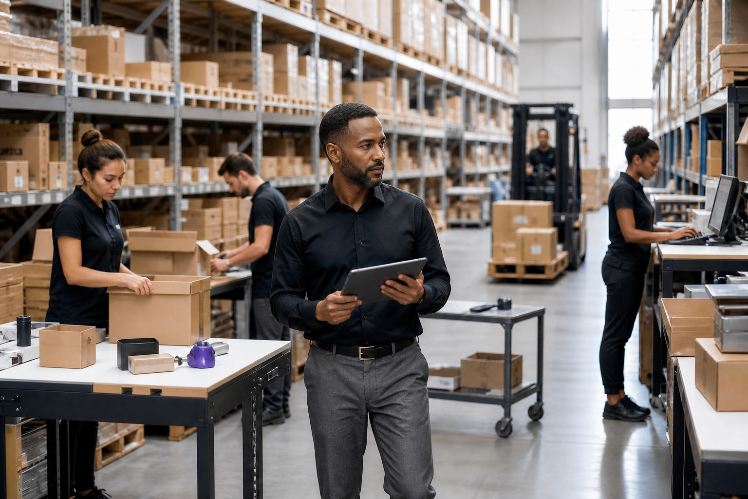 A connected commerce and distribution operation